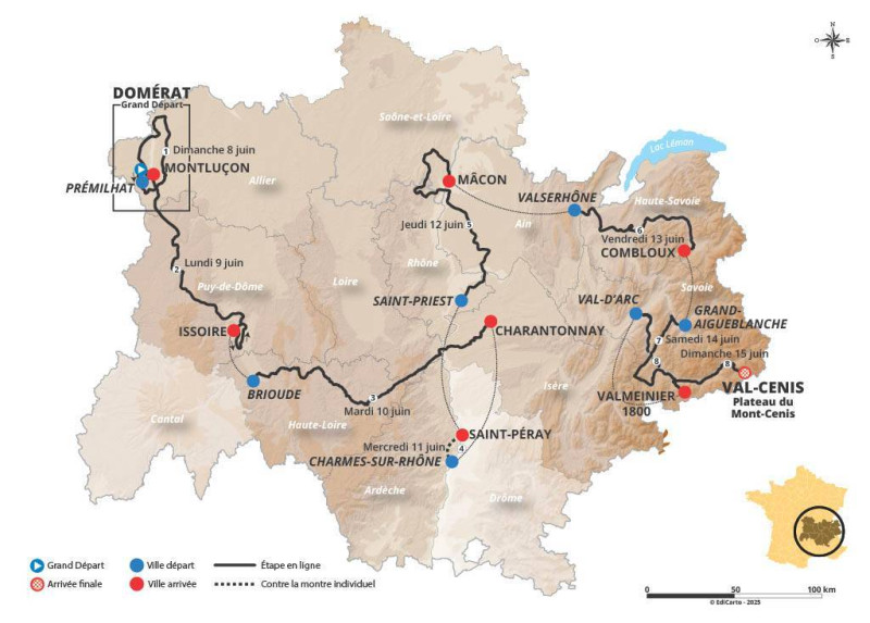 Critérium du Dauphiné 2025 : Les Favoris Se Dévoilent Avant le Tour de France