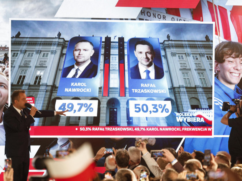 Présidentielle 2025 en Pologne : Rafał Trzaskowski battu de justesse par Karol Nawrocki