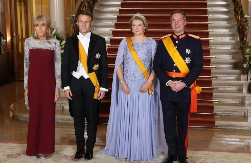 Macron et Brigitte, invités d'honneur à l'intronisation de Guillaume de Luxembourg