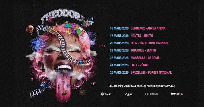 Théodora lance sa tournée 2026 : Lyon, Nantes et Marseille en vue