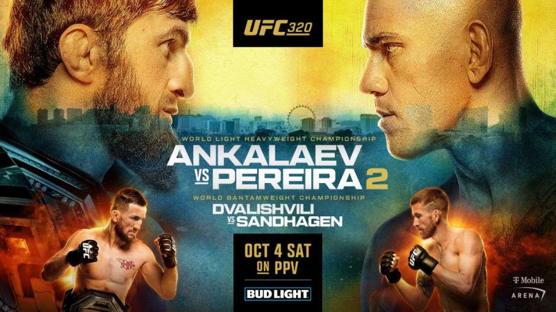 UFC 320 : Ankalaev et Pereira s'affrontent à nouveau pour le titre light heavyweight
