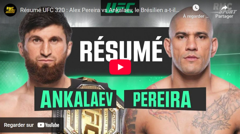 UFC 320 : Pereira terrasse Ankalaev et reprend son trône