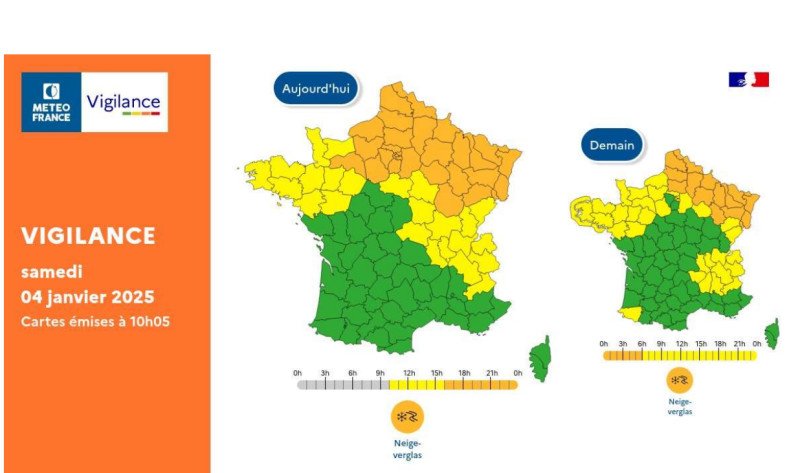 Vigilance Forte Neige/Verglas : La France sous Alerte Orange