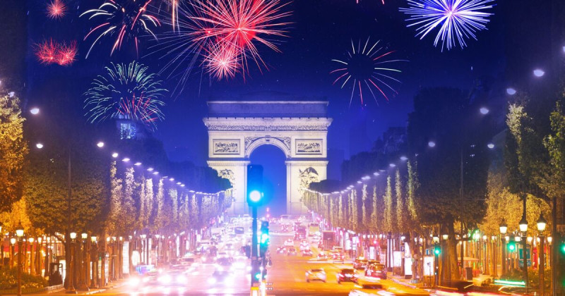 Feu d'artifice sur les Champs-Élysées : Une soirée inoubliable pour le Nouvel An 2026