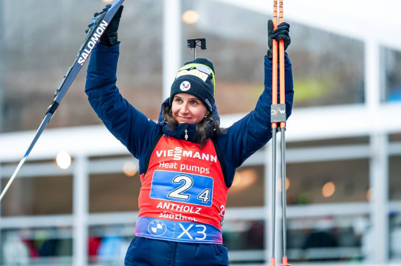 Jeanne Richard et la compétition de biathlon à Hochfilzen