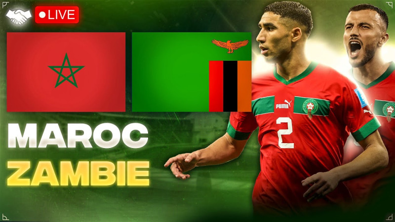 Le match décisif Maroc-Zambie pour la qualification en Coupe d'Afrique des Nations 2025