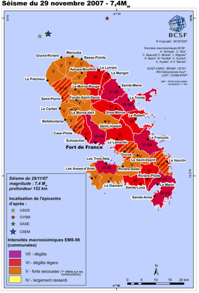Un Séisme de Magnitude 5.5 Ébranle la Martinique