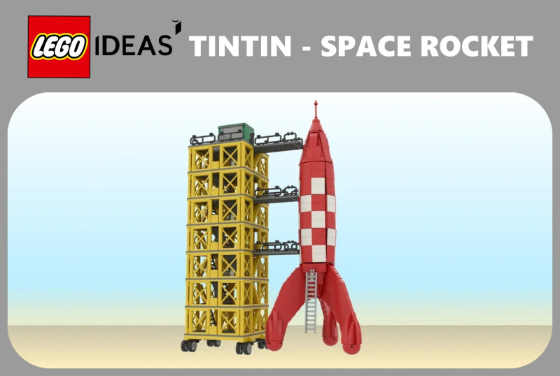 Lego Tintin : La Fusée Tintin, un Véhicule Iconique de la BD en Briques