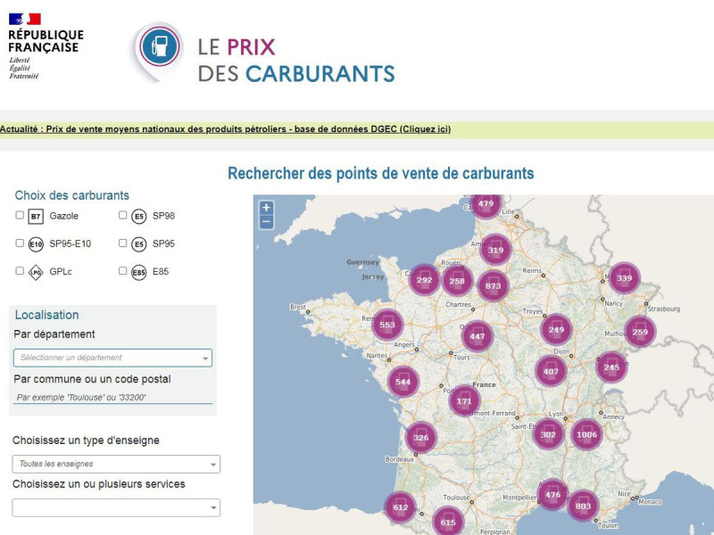 Comparatifs et astuces pour trouver l'essence moins chère avec prix-carburants.gouv.fr
