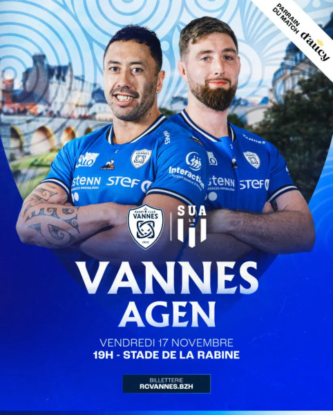 RC Vannes - Agen : le duel de la Pro D2