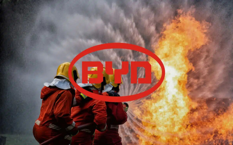 Incendie dévastateur chez BYD : un parking en feu à Shenzhen