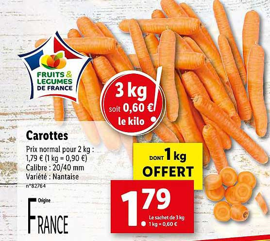 Des carottes rappelées chez Lidl : une nouvelle alerte sanitaire