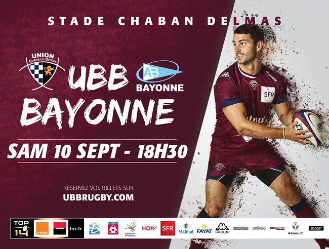 Bayonne et Bordeaux-Bègles s'affrontent en Top 14