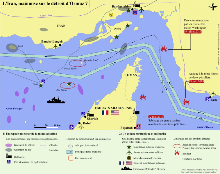 Les destroyers américains au cœur du conflit dans le détroit d'ormuz