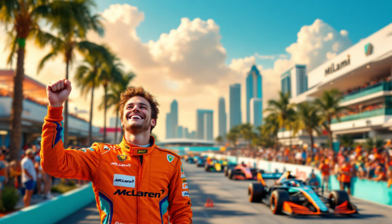 Lando Norris, champion de la Formule 1 à Miami