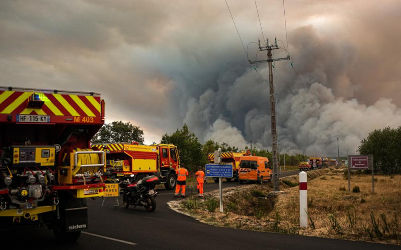 Incendie à Biscarrosse : un feu dévastateur dans les Landes