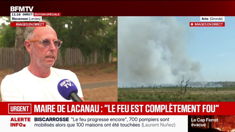 Incendie biscarrosse : La catastrophe en temps réel
