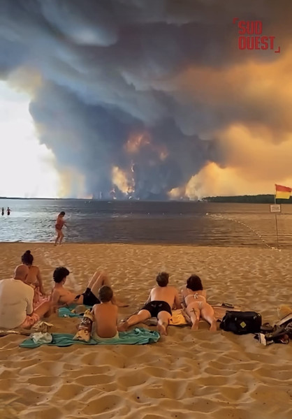 Incendie ravageur dans les Landes : la situation critique autour de Luglon