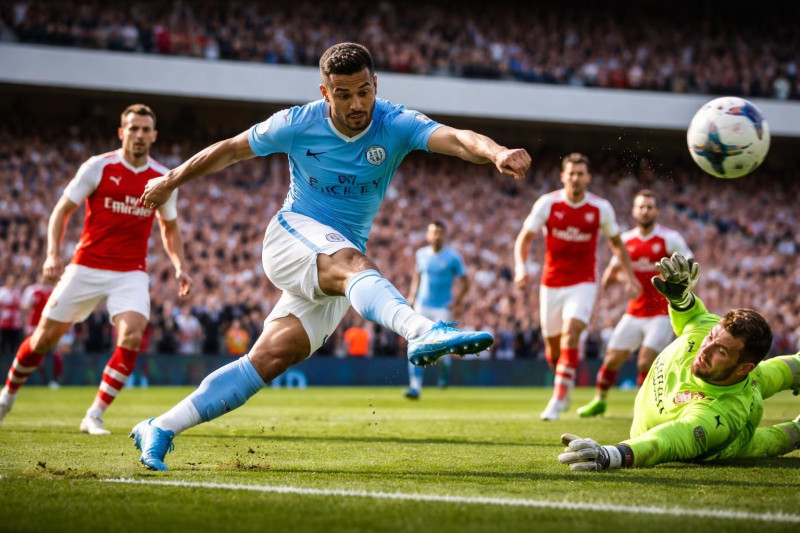 La nouvelle sensation Rayan Cherki éblouit dans le duel Arsenal - Manchester City