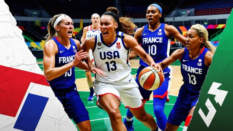 La France défie les États-Unis dans un match de basket féminin épique