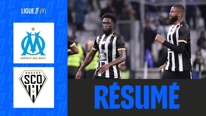 Angers SCO perd 5-2 face à l'Olympique de Marseille en Ligue 1