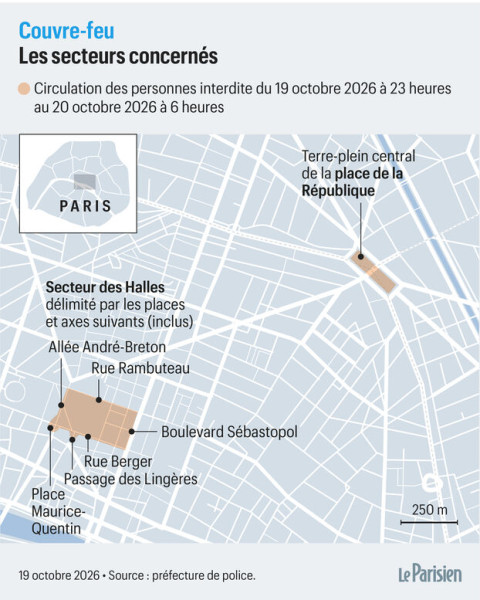Paris et plusieurs grandes villes sous couvre-feu face à la recrudescence de la violence